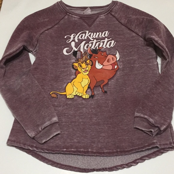 Disney Other - Disney Hakuna Matata high low sweatshirt